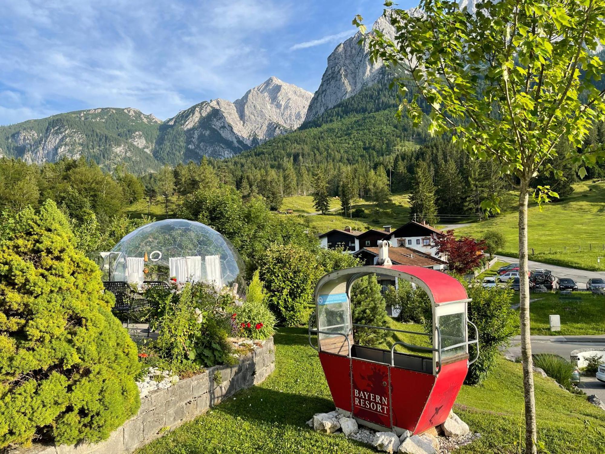 Bayern Resort Hotel - Adults Only - Mit Zugspitzblick - Eibsee-Naehe - Wellnessbereich - Naturpool Im Sommer Grainau Εξωτερικό φωτογραφία